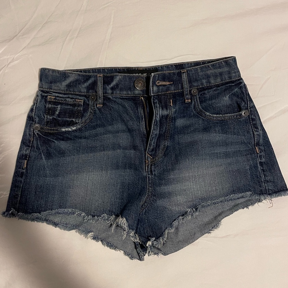 Express womens mid-rise jean shorts